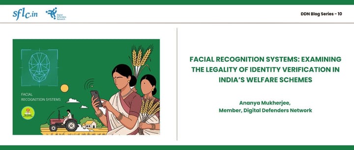 Examining the legality of deploying facial recognition technologies in social welfare contexts in India